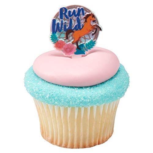24 Spirit Run Wild Horse Cupcake Topper Decopics