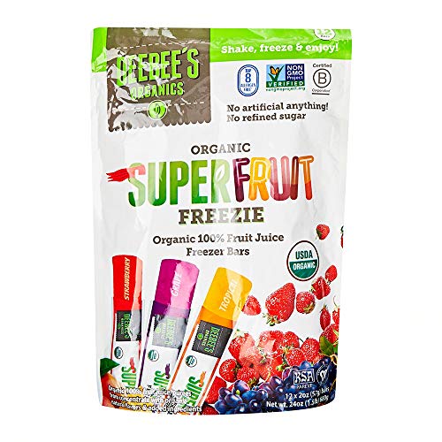 Deebees, Freezer Bars Superfruit Organic 12 Count, 24 Ounce