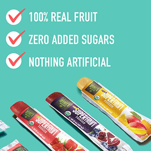 DeeBees Organics Classic SuperFruit Freezie, 100% Real Fruit Fr...
