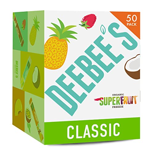 DeeBees Organics Classic SuperFruit Freezie, 100% Real Fruit Fr...