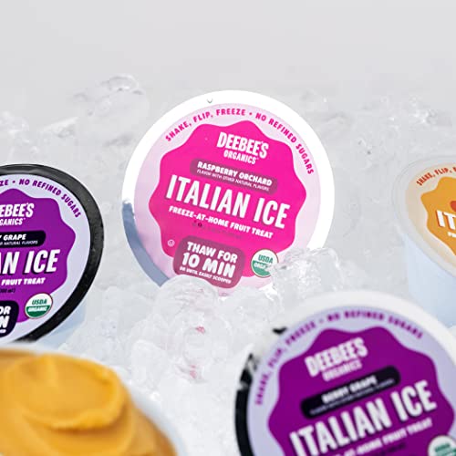 DeeBees Organics Italian Ice Variety Pack, Spoonable Treat Burs...