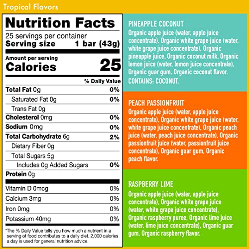 DeeBees Organics SuperFruit Freezie Variety Pack, 100% Real Fru...