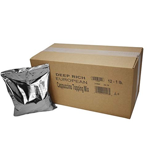 Deep Rich European Cappuccino Topping Mix 12 x 1 lb For Use In ...