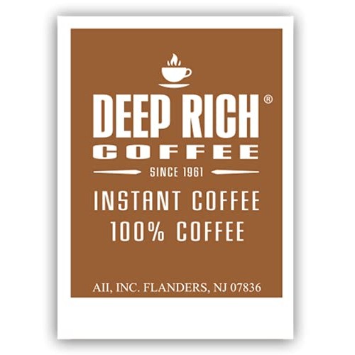 Deep Rich Instant Coffee 1000 Count Single Serve 1.4 Gram Packets