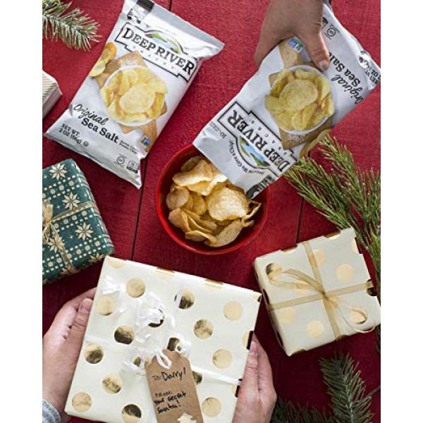 Deep River Snacks 50% Reduced Fat Kettle Cooked Potato Chips, 1.