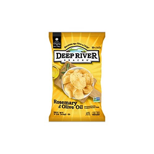 Deep River Snacks Kettle Chips, Rosemary &Amp; Olive Oil, 2-Ounce Ba
