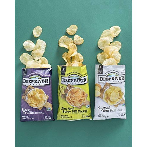 Deep River Snacks Kettle Chips, Original Salted, 2-Ounce Bags P