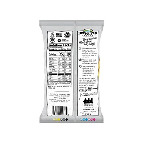 Deep River Snacks Kettle Chips, Original Salted, 2-Ounce Bags P