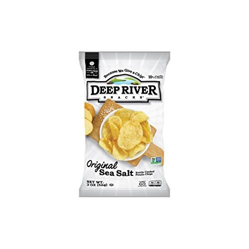 Deep River Snacks Kettle Chips, Original Salted, 2-Ounce Bags P