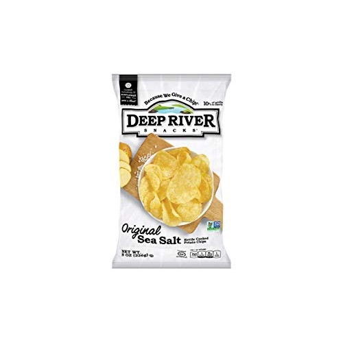 Deep River Snacks Original Sea Salt Kettle Cooked Potato Chips,