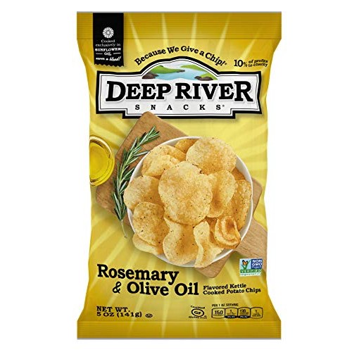 Deep River Snacks Rosemary &Amp; Olive Oil Kettle Cooked Potato Chip