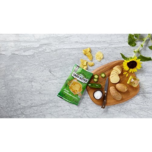 Deep River Snacks Zesty Jalapeno Kettle Cooked Potato Chips, 2-O