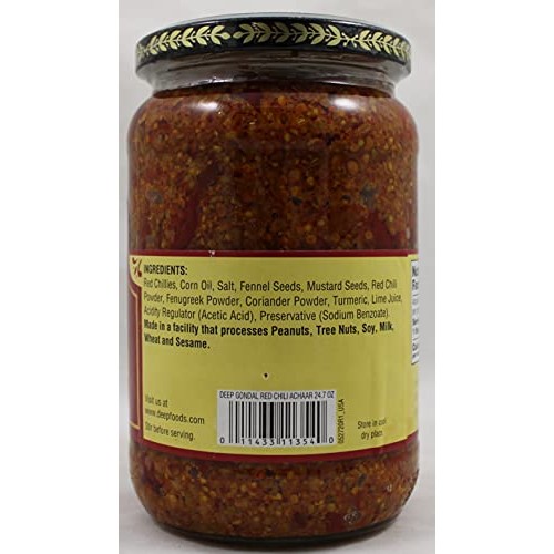 Deep Gondalia Red Chilli Pickle 25Oz