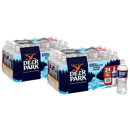 Deer Park Natural Spring Water 700 Ml Bottles, 24 Pk. Pack Of 2
