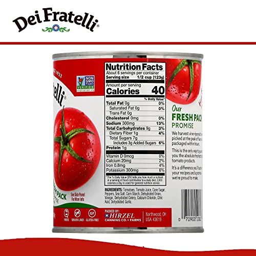Dei Fratelli Seasoned Diced Tomatoes - All Natural - 5Th Generat