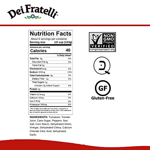 Dei Fratelli Seasoned Diced Tomatoes - All Natural - 5Th Generat