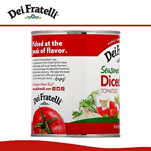 Dei Fratelli Seasoned Diced Tomatoes - All Natural - 5Th Generat