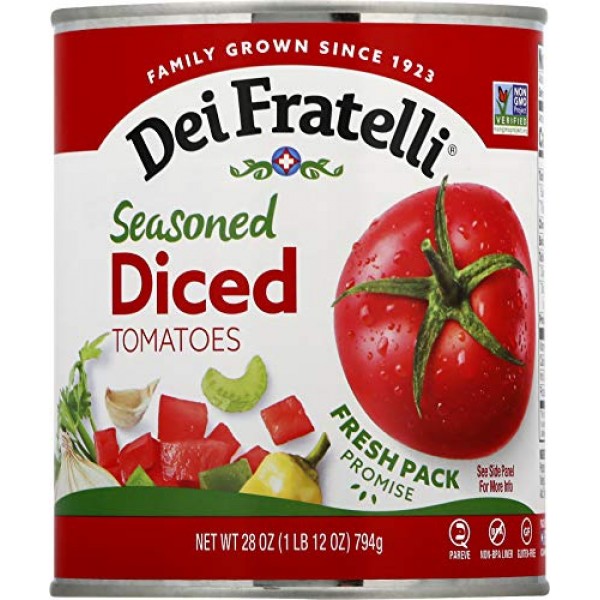 Dei Fratelli Seasoned Diced Tomatoes - All Natural - 5th Generat...