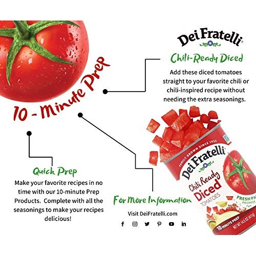 Dei Fratelli Chili Ready Diced Tomatoes - All Natural - 5Th Gene