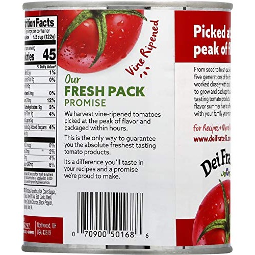 Dei Fratelli Chopped Italian Tomatoes - All Natural - 5Th Genera