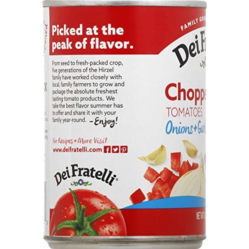 Dei Fratelli Chopped Tomatoes With Onion &Amp; Garlic - All Natural