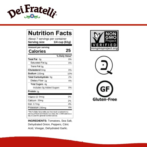 Dei Fratelli Tomato Sauce - All Natural - No Water Added - Never