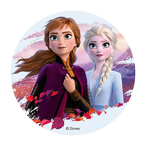 Disney Frozen Ii Elsa &Amp; Ana Cake Topper Round 8