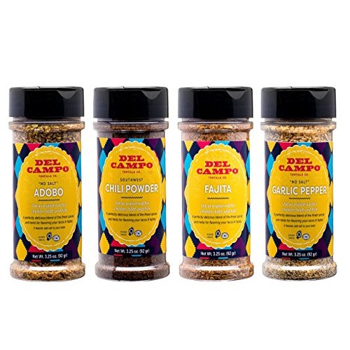 Del Campo Gourmet Seasoning And Spice Set -Variety Pack: No Sal