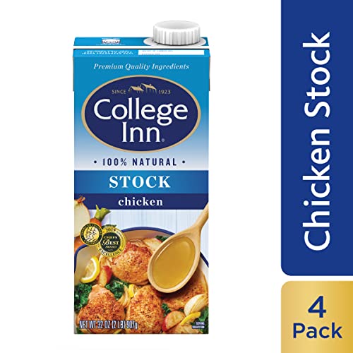 College Inn Chicken Stock, 4 Pack, 32 Oz Cartons