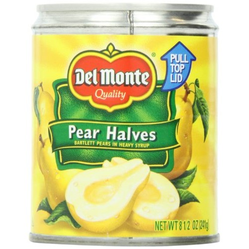 Del Monte Pear Halves, 8.5-Ounce Packages Pack Of 12