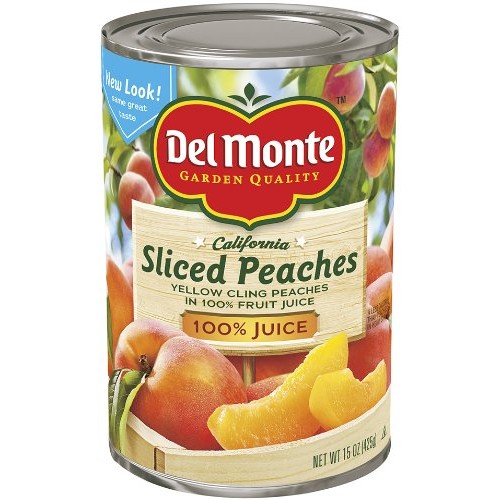 Del Monte Sliced Peaches Yellow Cling Peaches In 100% Real Fruit