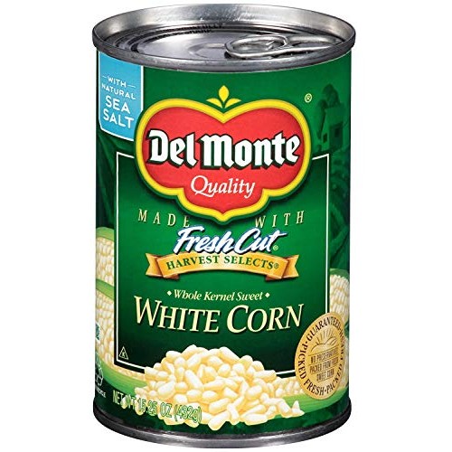 Del Monte White Corn, 15.25 Oz Pack Of 12