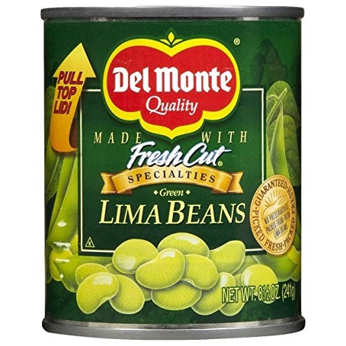 Del Monte Fresh Cut Green Lima Beans, 8.5 Oz, 12 Pk