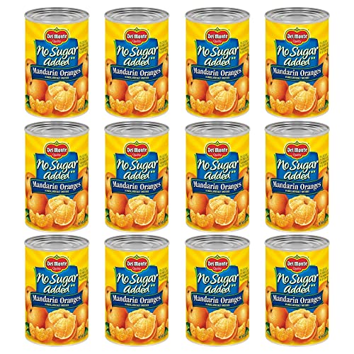 Del Monte Canned Mandarin Oranges In Water, No Sugar Added, 15-O