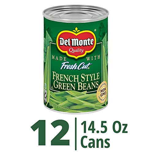 Del Monte Canned French Style Green Beans, 14.5 Ounce Pack Of 12