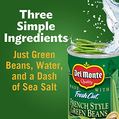 Del Monte Canned French Style Green Beans, 14.5 Ounce Pack Of 12