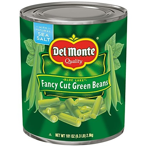 Del Monte Canned Blue Lake Green Beans, 101 Ounce Pack Of 6