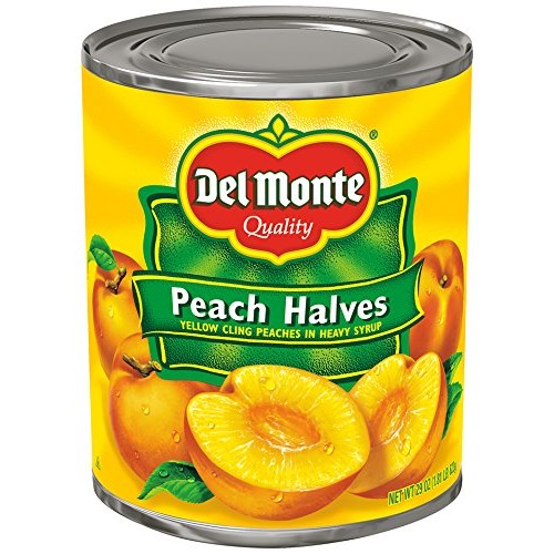 Del Monte Canned Sliced Yellow Cling Peaches In Heavy Syrup, 29