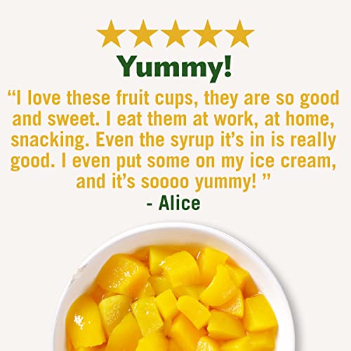 Del Monte Diced Peaches Fruit Cup In 100% Juice, 4 Ounce Pack O