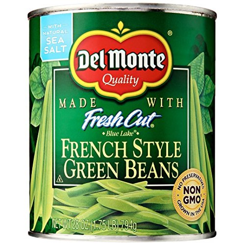 Del Monte Foods French Style Green Beans, 28 Oz