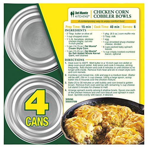 Del Monte Fresh Cut Golden Sweet Whole Kernel Corn With No Added