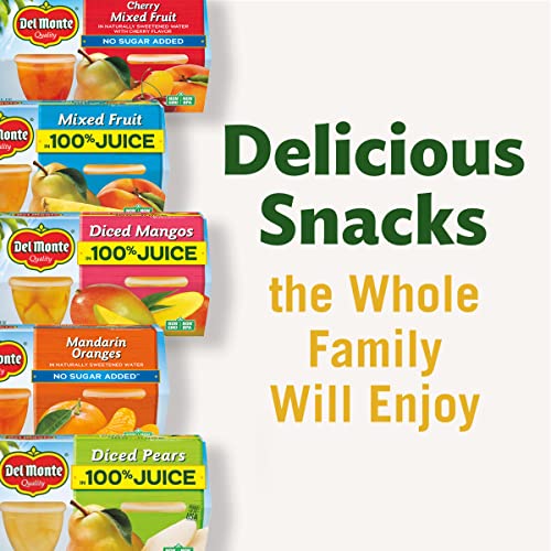 Del Monte Mandarin Orange Fruit Snack Cups In 100% Juice, 12-4Oz
