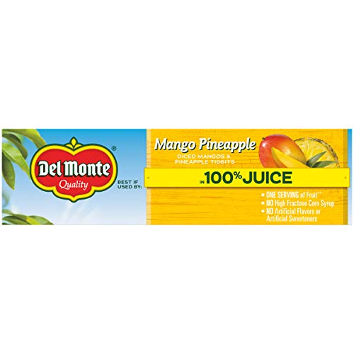 Del Monte Mango And Pineapple Fruit Cup Snacks, 4 Ounce Cups