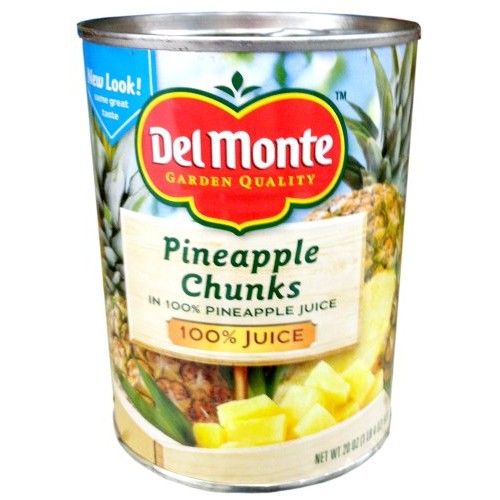 Del Monte Pineapple Chunks In 100% Pineapple Juice 20Oz 4 Pack