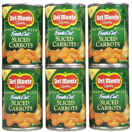 Del Monte Sliced Carrots, 14.5 Oz, 6 Pk