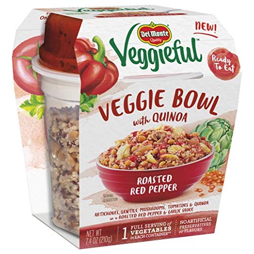 Del Monte Veggieful Roasted Red Pepper Veggie Bowl - 7.4-Ounce Bowl