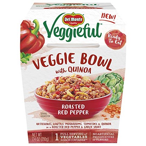 Del Monte Veggieful Roasted Red Pepper Veggie Bowl - 7.4-Ounce Bowl