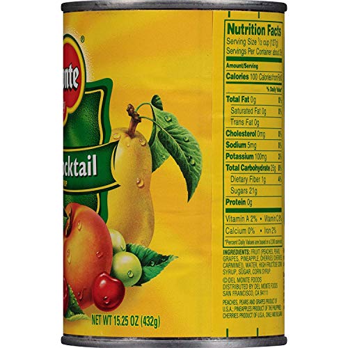 Pack Of 12 Del Monte Canned Fruit Cocktail In Heavy Syrup, 12X