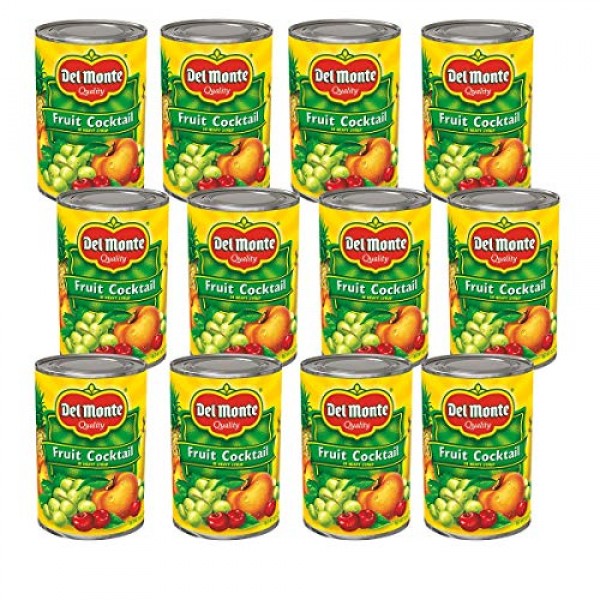 Pack of 12 Del Monte Canned Fruit Cocktail in Heavy Syrup, 12x...