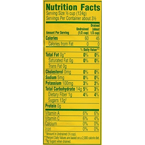 Pack Of 12 Del Monte Canned Lite Sliced Yellow Cling Peaches I